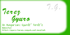 terez gyuro business card